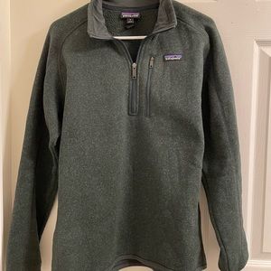 Men Patagonia Industrial Green 1/4 Zip Pullover